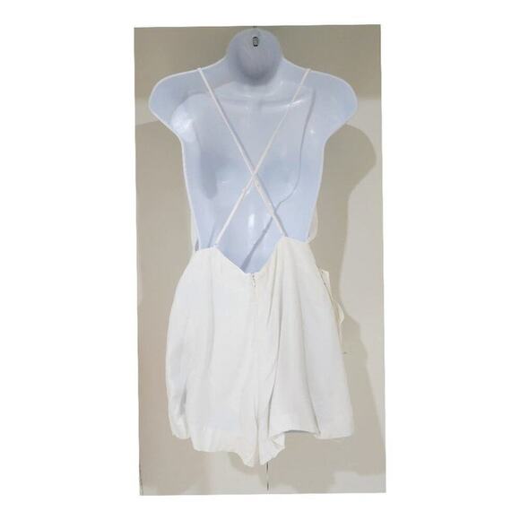 Nwtg Bardot Cindy Slip Backless Romper in Ivory Size Xs - Picture 4 of 8